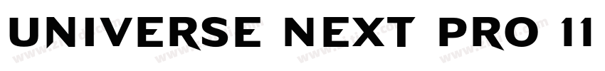 Universe Next Pro 11字体转换
